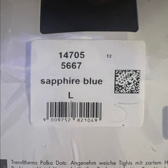 Wolford  Mira Tights - Sapphire Blue - Picture 5 of 9